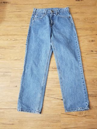 Vintage Carhartt Mens Jeans Size 28 X 30 (26 X 29) B17 Stw Relaxed Fit Work