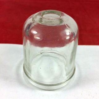 Vintage Fuel Filter Glass Sediment Bowl 1 - 15/16 " Dia.  C R Carter Tillotson