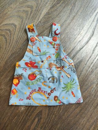 Custom Country Style Overalls Dress For 18 " Dolls American Girl And Others