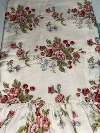 Ralph Lauren Emily Anne Floral Ruffled Standard Pillowcase One Made In Italy