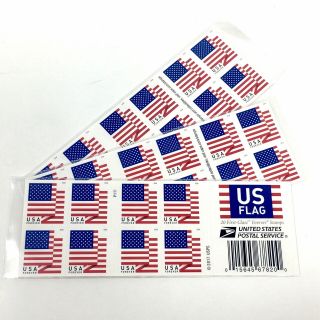 60 Ct.  Usps Forever Stamps 2017 Us Flag Postage Stamps (3 Books/20) Stamp Postal
