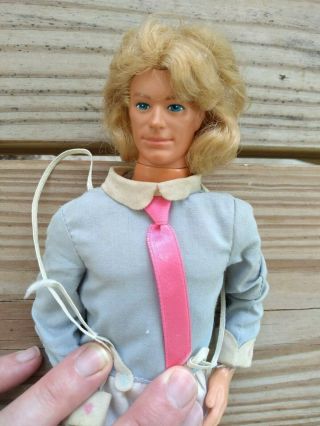 Vintage Ken Doll Long Hair Boy Barbie Blonde Blue Eyes Taiwan C) 1968 Jumpsuit
