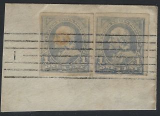 Us Stamps - Scott 264 X2 On Piece - Imperf / Proof / Forgeries ?? Odd (q - 049)