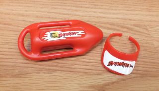 Barbie Doll Baywatch Lifeguard Rescue Buoy And Red Visor Hat Accessories Read
