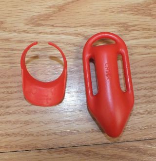 Barbie Doll Baywatch Lifeguard Rescue Buoy and Red Visor Hat Accessories READ 2