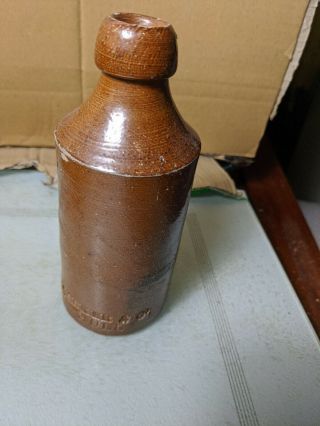Antique Stoneware Bottle Barker & Co Hull