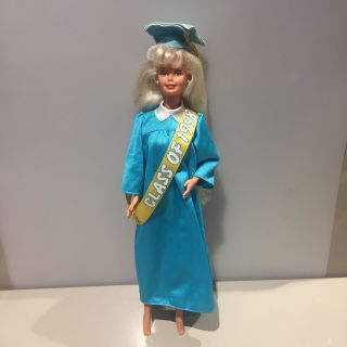 Vintage Class Of 1998 Graduation Barbie Doll Good 90s Mattel