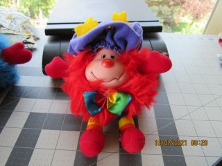 Vintage 1983 Rainbow Bright Red Sprite Plush Doll Romeo Hallmark W Purple Beret