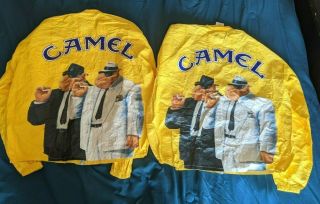 Vintage Joe Camel Xl Yellow Tyvek Windbreakers 1992