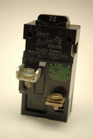 Pushmatic P120 Circuit Breaker 1 - Pole,  20 - Amps,  120/240 - Volts