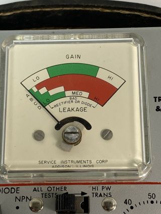 Vintage Sencore TRC - 4 Transistor and Rectifier Checker 3
