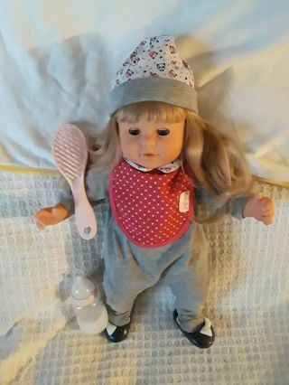 Corolle Doll Blonde Hair With Hat And Coat