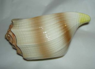 Vintage 1982 Otagiri Japan Shell Motif Hand Painted Porcelain Creamer Gravy Bowl