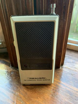 Vintage Realistic Radio Shack 43 - 202 Fm Cordless Room Work