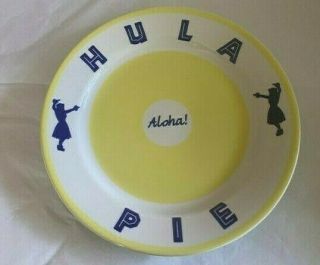 Vintage H.  F.  Coors Company Hula Pie Plate 9 " Dukes Hawaii