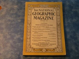 Antique National Geographic January 1927 Jamaica Caribbean Coral Reef Life Papua