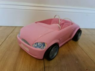 Barbie Pink Convertible Car Mattel Toy Seatbelts Vehicle
