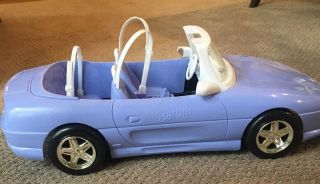 Barbie Doll Purple Convertible Sports Car 1996 Mattel.