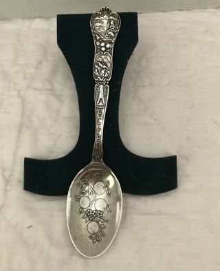 Sterling Silver Souvenir Spoon Panama Pacific Int’l Expo San Francisco 1915