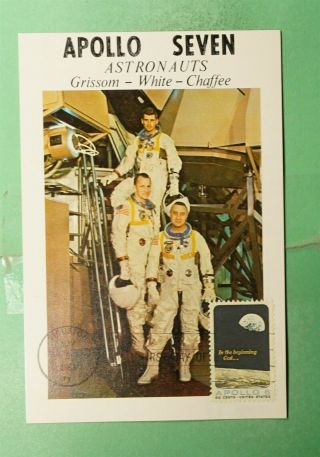 Dr Who 1969 Fdc Space Project Apollo 8 Maximum Card G08194