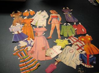 Vintage 1940s - 50s Paper Dolls,
