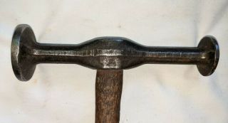 Old ANTIQUE Vintage Large AUTO BODY HAMMER w/ 1 - 3/4 