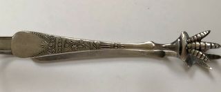 Vintage 1847 Rogers Bros Silver Plated Eagle Claw Sugar Cube Tongs.  Lorne