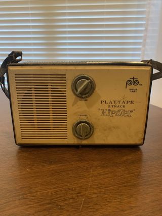 Vintage 60s Play Tape 2 Track Hipster Model 1441 - Plays Great