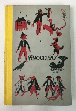 Vintage Hardcover Book Adventures Of Pinocchio C Collodi Junior Deluxe Editions