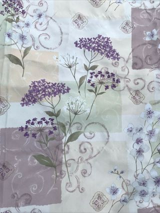Vintage Springs Global Shower Curtain Purple Lilacs Queen 