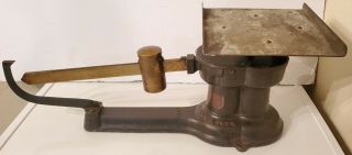 Vintage Antique Cast Iron Brass Howe 1932 United States Postal Scale