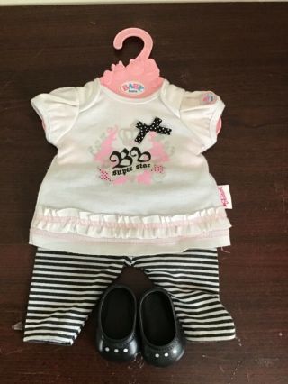 Zapf.  Baby Born Dolls Outfit / Shoes.