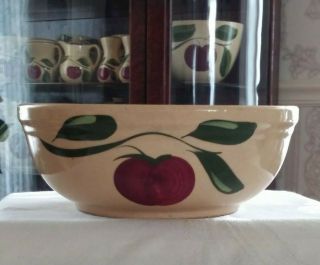 Vintage Watt Apple Pottery Round Bowl
