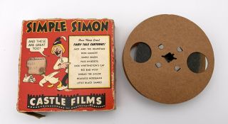 Vintage 16mm Film Cartoon: Castle Films " Simple Simon " 100 Feet