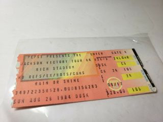 Vintage 1984 Michael Jackson Victory Tour Concert Ticket Stub