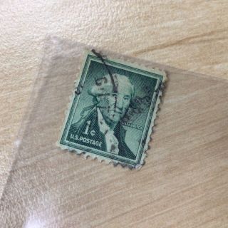 Collectable Rare Vintage George Washington United States 1 Cent Stamp 563