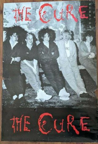 Vintage Poster - The Cure - Group Shot 80 