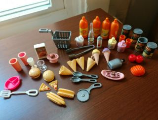 Mattel Barbie Doll Food & Kitchen Accessories,  Grocery,  Utensils