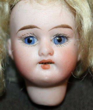 Antique GERMANY 13/0 Bisque DOLL HEAD 3