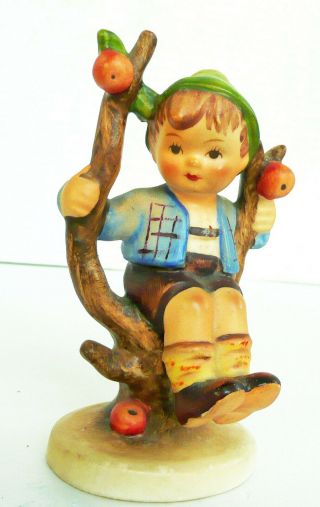 Vintage M I Hummel Goebel Western Germany Apple Tree Boy Figurine W/bee 4  Tall