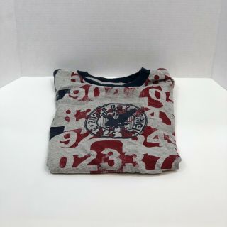 90s Bugle Boy Mens Xl Multi - Color T Shirt Vintage All Over Print Tee