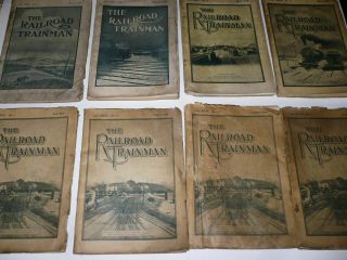 Vintage History Of The Brotherhood Railroad Trainmen Books 1908 - 1914 Set Of 8