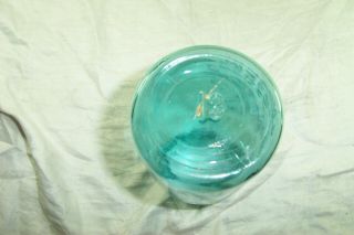 Vintage Ball 13 Perfect Mason Jar 1923 - 1933 Logo 6 Blue Quart w/Zinc Lid Great 3