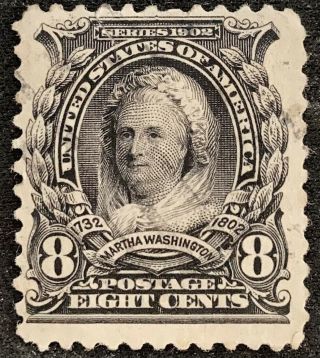 Vintage U.  S.  1902 8 Cent Martha Washington Postage Stamp Scott 306