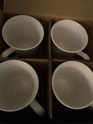 Mikasa Hk 400 Ultima,  Plus / Set Of 4 Antique White Mugs