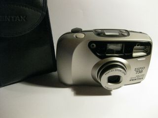Pentax Espio 738 Vintage Point & Shoot 35mm Compact Film Camera Flash Case