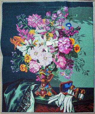 Cp Needlepoint 10/20ct Margot Blooming Bouquet At The Opera - Cd18