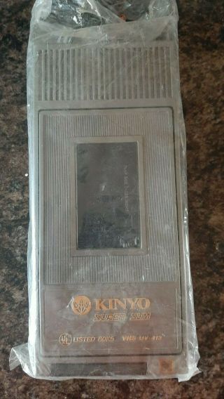 Vintage 1991 Kinyo Slim Video Cassette Rewinder Vhs Uv - 413