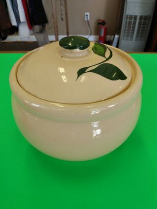 Vintage Watt Oven Ware 21 Usa Pottery,  Mid - Century 1950s Stoneware Cookie Jar