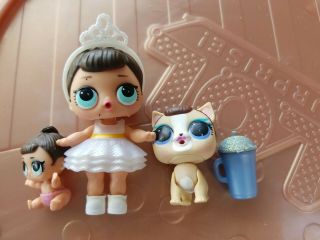 Lol Surprise Doll Miss Baby,  Miss Puppy Pet And Little Lil Sis Family Bundle